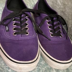 Vans Purple Skate shoes woman’s size 8.5, Mens size 7 -preowned